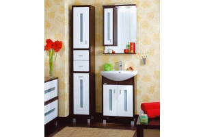 Зеркало-шкаф Бриклаер Бали 62 венге, белый глянец, L - 3