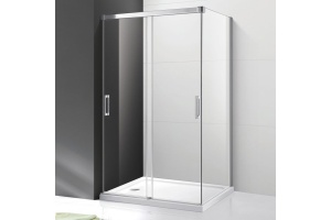 Душевой уголок Cezares Tandem Soft AH-2-120/100-C-Cr-IV стекло прозрачное