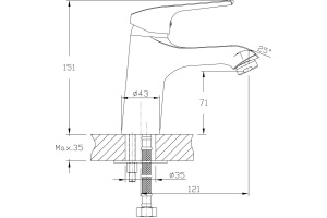 Смеситель Agger Merry A1302100 для раковины - 3