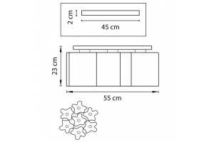 Потолочная люстра Lightstar Nubi 802073 - 2