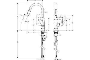 Смеситель Hansgrohe Focus 31815800 для кухонной мойки - 3