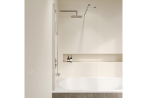 Шторка на ванну RGW Screens SC-052 90x150 профиль хром стекло прозрачное - 2