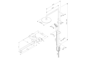 Душевой комплект AM.PM X-Joy F40885A94 для ванны с душем - 2