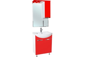 Тумба для комплекта Bellezza Альфа 55 красная - 2
