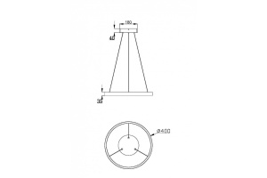 Подвесной светильник Maytoni Rim MOD058PL-L22BK - 3