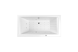 Акриловая ванна Whitecross Savia Duo 170х80 белая хром с гидромассажем