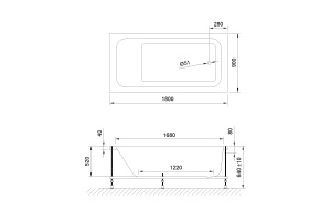 Ванна акриловая Royal Bath Accord Comfort 180x90 с гидромассажем белый - 2