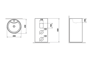 Раковина Laguraty 2090w - 2