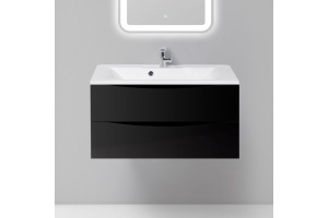 Мебель для ванной BelBagno Marino 90 nero lucido - 3