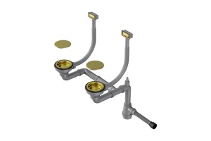 Сифон для кухонной мойки Omoikiri светлое золото (4956497)