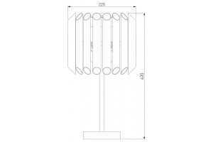 Настольная лампа декоративная Bogate's Castellie 01106/3 - 2
