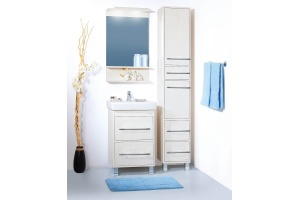 Зеркало Бриклаер Чили 55 светлая лиственница С, с подсветкой - 2