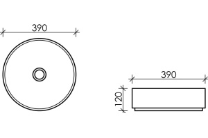 Рукомойник Ceramica Nova Element CN6022MDH - 2