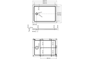 Поддон для душа Wasserkraft Amper 120х90 белый - 2