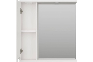 Зеркало-шкаф Misty Атлантик 70 L белый с подсветкой  - 3
