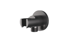 Шланговое подключение Vincea с держателем для душа сталь