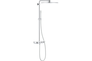 Душевая стойка Grohe Euphoria SmartControl 310 Duo Cube 26508LS0 белая луна, с термостатом