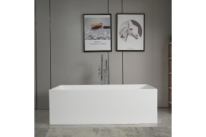 Ванна из искусственного камня ABBER Stein AS9642-1.8 белая матовая - 3