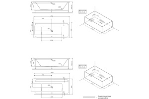 Каркас для ванны Am.Pm Inspire V2.0 W52A-170-075W-R - 3