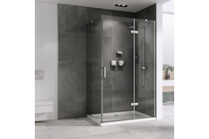 Душевой уголок ABBER Zart 90х80 профиль хром (AG08090-S81) - 2