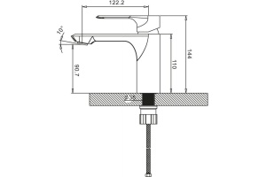 Смеситель BelBagno Bocco BOC LVM CRM для раковины - 3