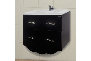 Тумба с раковиной Bellezza Версаль 90 черная