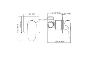 Spree 1451 Смеситель для душа - 3