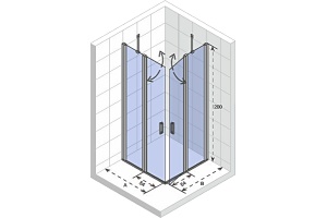 Душевой уголок Riho Novik Z207 90х90 см - 3