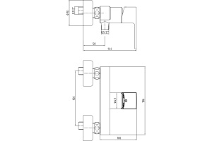 Смеситель E.C.A. Nita для душа 102154026EX - 2