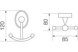 Крючок Veragio Bonjour VR.BNR-7833.CR хром - 2