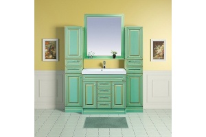 Зеркало Misty Vena 90 салатовое, патина - 2