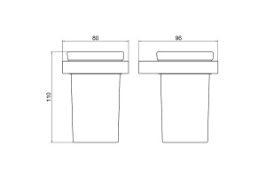 Стакан для зубных щеток Timo Petruma золото матовое - 2