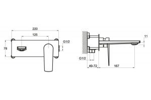 Смеситель для раковины Belbagno CARIN (CAR-BLM-CRM) - 2
