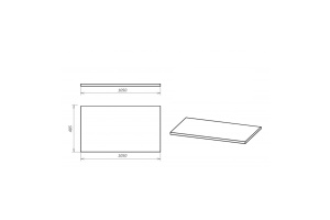 Столешница Brevita Steffany 105 черный (STEF-018-0205) - 2