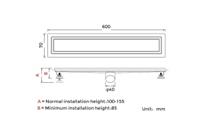 Душевой трап Gappo G86007-4 - 2