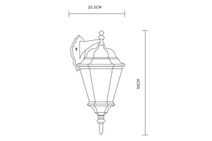 Уличный настенный светильник Arte Lamp Genova A1204AL-1BN - 2