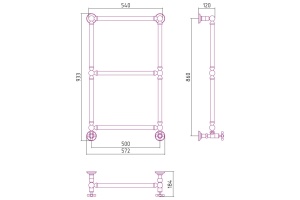 Полотенцесушитель водяной ДР 