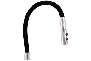 Смеситель для кухни Rav Slezak Amur с гибким изливом хром - черный матовый - 2