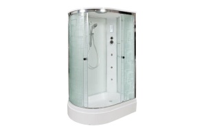 Душевая кабина Deto ЕМ 120х80 с гидромассажем, хром (EM2712RGM)
