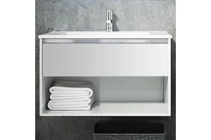Тумба под раковину Sanvit Контур 80 белый глянец