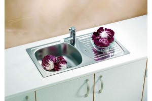 Мойка BASIC 150 LEI-60 NEW 780X435 в комплекте с сифоном  1071237, - 2