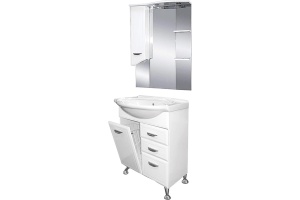 Мебель для ванной Misty Дрея 65 2 ящика, с бельевой корзиной - 2