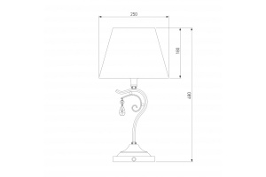 Настольная лампа декоративная Eurosvet Incanto 01022/1 серебро - 3