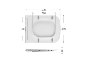 Сиденье для унитаза WeltWasser WW 5021 GL-WT с микролифтом белый (10000004648) - 2