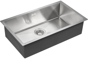 Мойка кухонная Paulmark Valde 74 брашированная сталь - 2