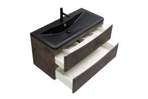 Тумба с раковиной BelBagno Acqua 80 темное дерево - 3