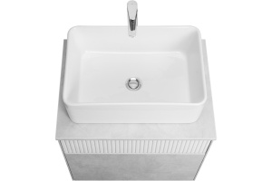 Комплект мебели Aquaton Марбл 60 белый-серый - 3