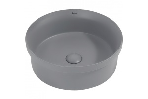 Накладная раковина Abber Bequem 40 серая матовая