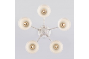 Люстра на штанге Eurosvet Campina 60107/5 белый с золотом - 2