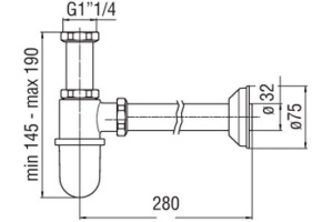 Сифон для раковины Nobili  (AV00103/2CR) - 2